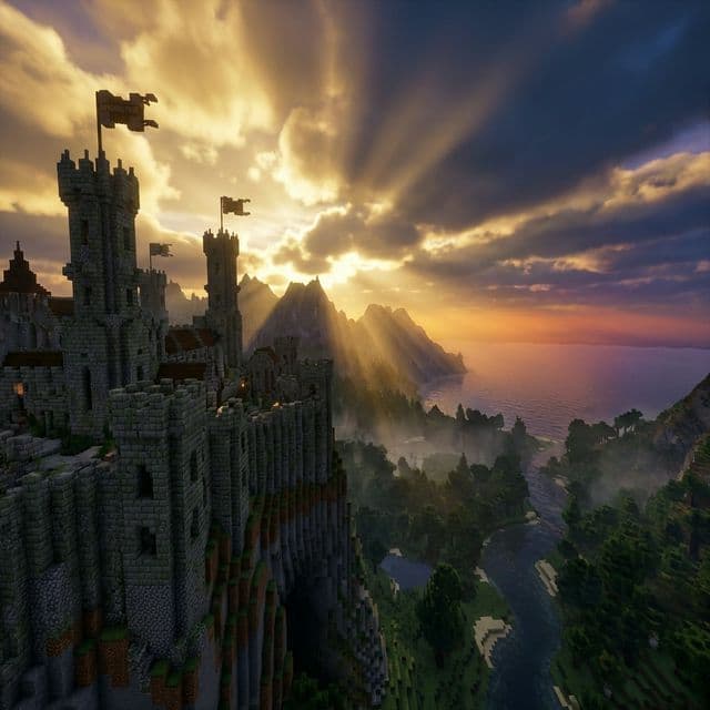 Minecraft landscape