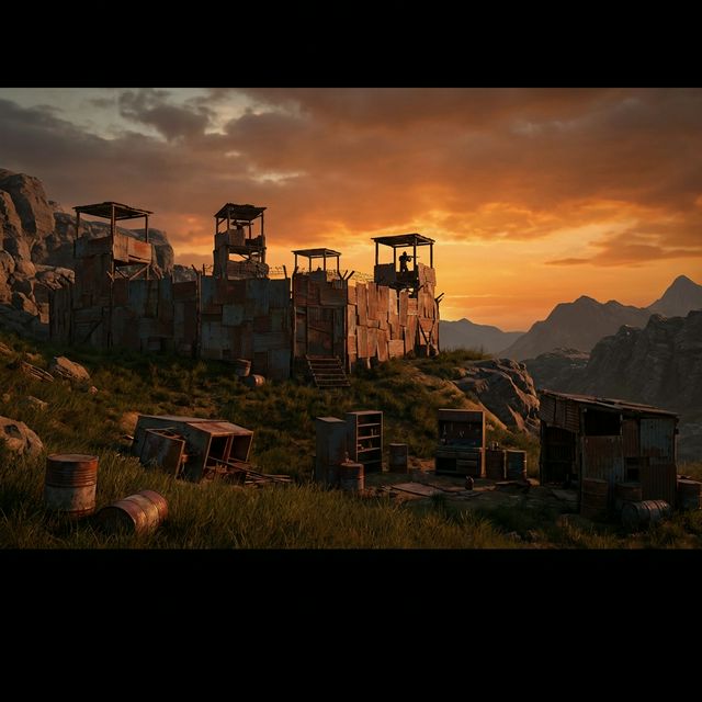 Rust survival gameplay